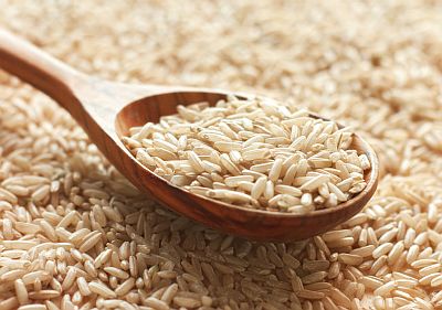 uncooked brown rice