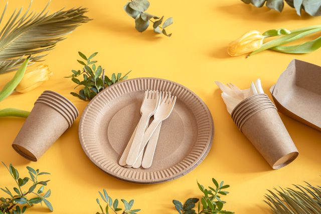 Eco-friendly, stylish bamboo tableware