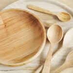 Reusable bamboo plate and cutlery