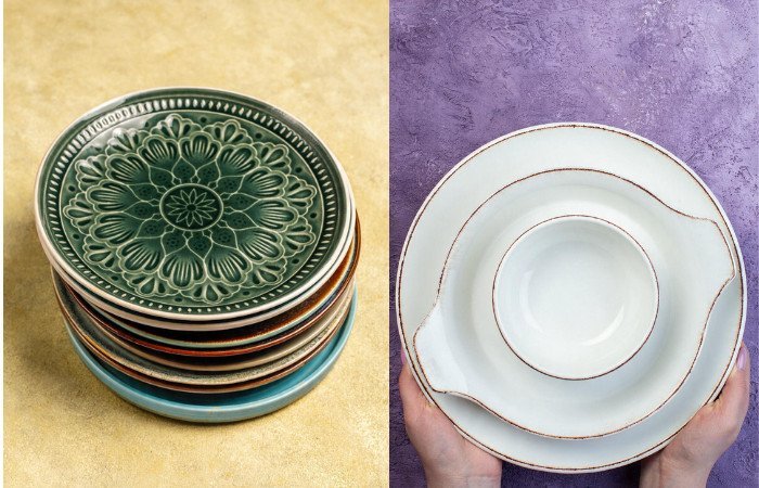 Ceramic dishes vs porcelain dishes